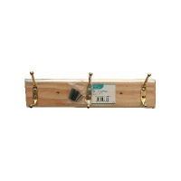 ASHLEY 3 Hook Hat & Coat Rack Pine