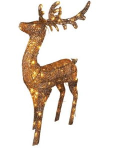 XMAS HAUS Outdoor Gold LED Christmas Reindeer