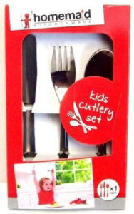 HOMEMAID 3 Piece Kids Cutlery Set