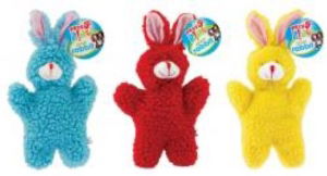 PETS AT PLAY Plush Rabbit Dog Toy