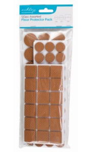 ASHLEY 120pc Assorted Floor Protector Pack