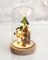 ST. HELENS B/O Light Up Cloche Christmas Scene