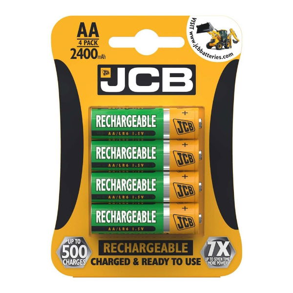 JCB Rechargeable AA 2400mAh