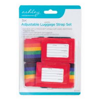 ASHLEY 2 Pack Adjustable Luggage Strap Set