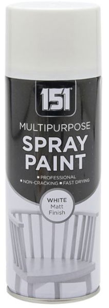 151 400ml Matt White Spray Paint