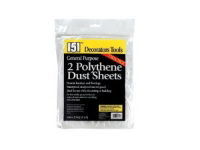 151 Polythene Dust Sheet 2 Pack 3.6 x 2.7m