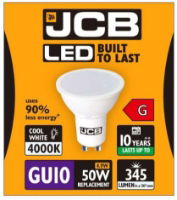 JCB GU10 345lm 4.9W Cool White Box of 1
