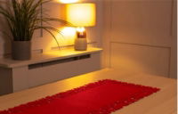 ST. HELENS Felt Table Runner Star & Snowflake Red