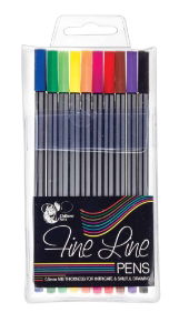 CHILTERN ARTS 10 Pack Fineliner Pen