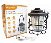 KINGAVON Rechargeable DImmable Exterior Lantern
