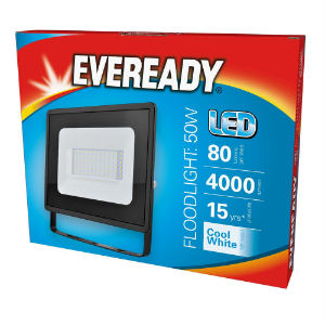 EVEREADY LED 50w Floodlight 4000lm 4000K Cool White