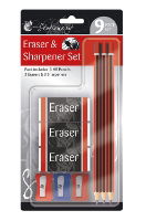 CHILTERN STATIONARY Pencil, Eraser & Sharpener Set