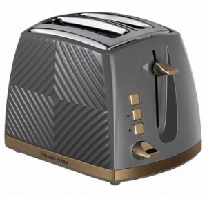 RUSSELL HOBBS 2 Slice Grey Groove Toaster