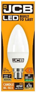 JCB CANDLE 470lm OPAL B22 2700k BOX
