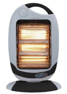 KINGAVON 1200w Oscillating Halogen Heater with Remote