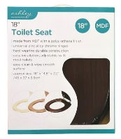 ASHLEY 18" Toilet Seat - Mahogany