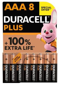 DURACELL (AAA) Plus Power 2400B8 (SPECIAL OFFER CARD)