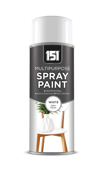 151 White Satin Spray Paint 400ml