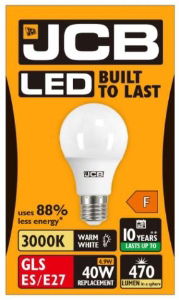 JCB A60 470lm Warm 6w E27 2700k