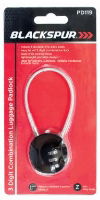 BLACKSPUR 3 Digit Combination Luggage Padlock