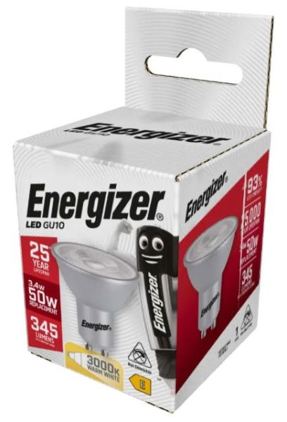 ENERGIZER HIGH TECH LED GU10 345LM 36° WARM WHITE BOX