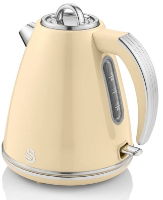 SWAN 1.5L 3kW Cream Retro Jug Kettle