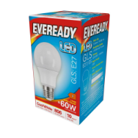 EVEREADY LED GLS 806lm Cool White E27 10,000Hrs