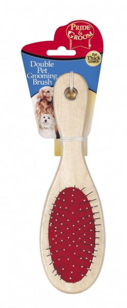 PRIDE & GROOM Double Pet Grooming Brush