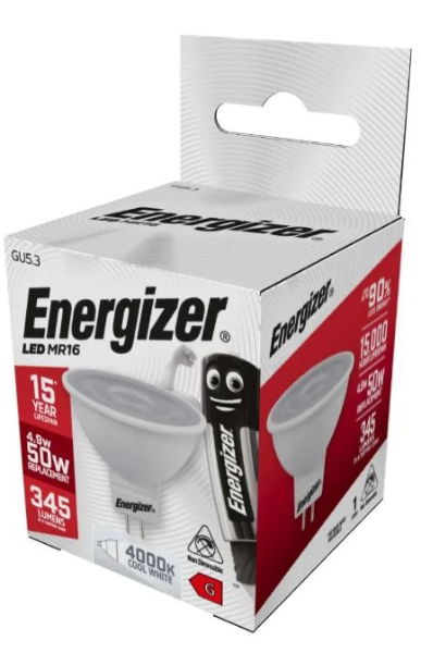 ENERGIZER LED GU5.3 345LM 36° cool WHITE BOX