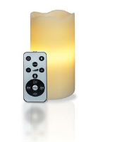 XMAS HAUS LED Candle Projector Pink Stars