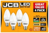 JCB LED Candle BC 470lm 3000K Warm 4 Pack