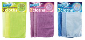 DUZZIT 3 Pack Microfibre Cloth