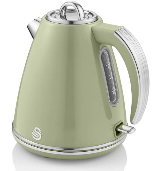 SWAN 1.5L 3kW Green Retro Jug Kettle