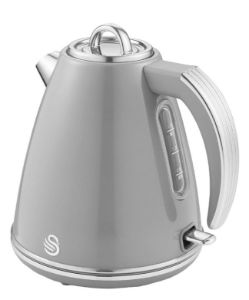 SWAN 1.5L 3kW Grey Retro Jug Kettle