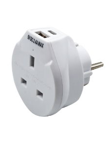 UNI-COM Travel Plug With USB Chargers