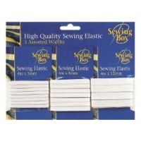 SEWING BOX Sewing Elastic 3 Pack