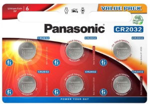 **6 PACK** PANASONIC 3v 220mah Lithium Coin **6 PACK**