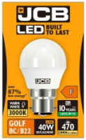JCB LED GOLF 470lm OPAL B22 warm BOX