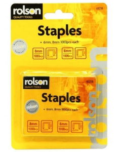 Rolson 6mm and 8mm Staples for R44320