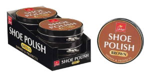 JUMP Brown Shoe Polish Tin