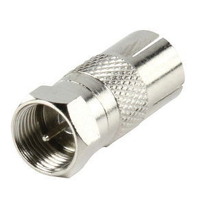 FAIRWAY Prepack Satellite F Plug to Coaxial Socket Adaptor