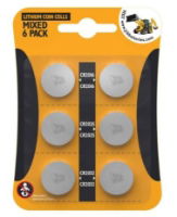JCB 6 Pack Coin Cell 2 x 2016/2025/2032