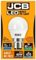 JCB LED GOLF 520lm OPAL B22 6500k BOX