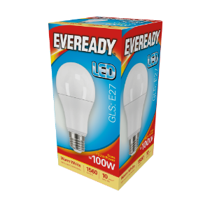 EVEREADY LED GLS 1521lm Warm White ES 10,000Hrs