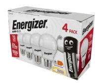 ENERGIZER LED GLS 806LM E27 WARM WHITE BOX 4PK