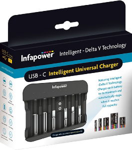 INFAPOWER Intelligent Delta V Technology Universal Charger