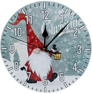 XMAS HAUS Christmas Wall Clock Gonk