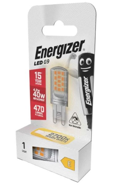 ENERGIZER LED G9 4.2W 470LM 2700K Box