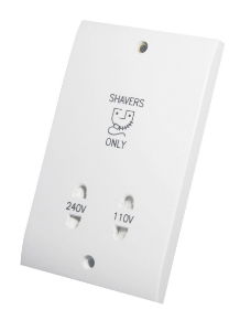 Shaver Socket White