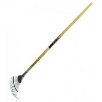 ROLSON Carbon Steel Leaf Rake Ash Handle